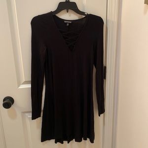 Express black flowy dress